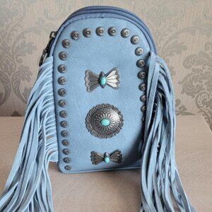 Montana West Fringe Backpack Studded Small Handbag